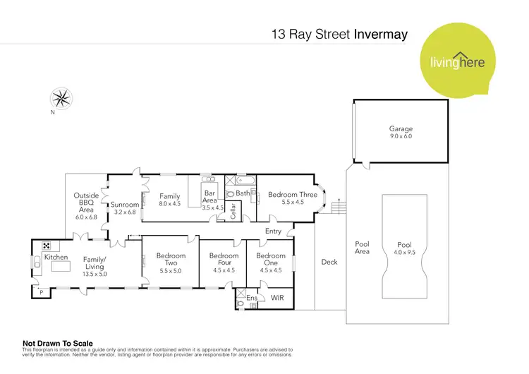 Floorplan of Homely house listing, 13 Ray Street, Invermay TAS 7248