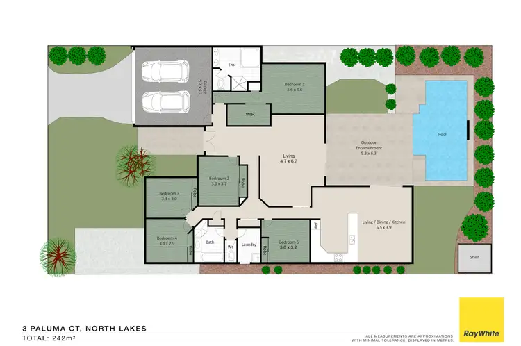 Floorplan of Homely house listing, 3 Paluma Court, North Lakes QLD 4509