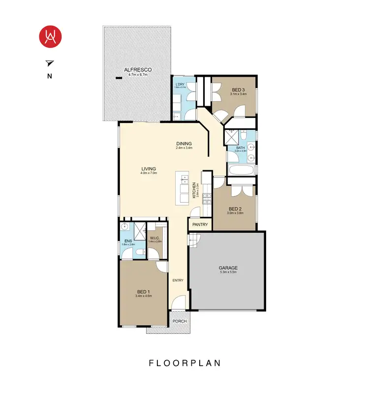 Floorplan of Homely house listing, 14 Clearfield Avenue, Austral NSW 2179