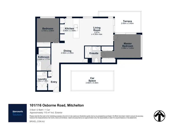 Floorplan of Homely unit listing, 101/116 Osborne Road, Mitchelton QLD 4053