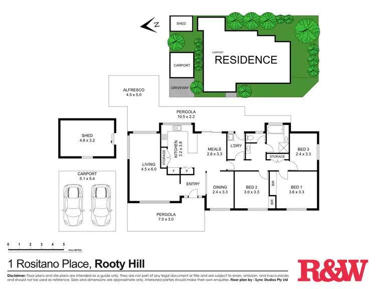 Floorplan of Homely house listing, 1 Rositano Place, Rooty Hill NSW 2766