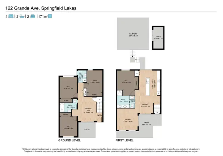 Floorplan of Homely house listing, 162 Grande Avenue, Springfield Lakes QLD 4300