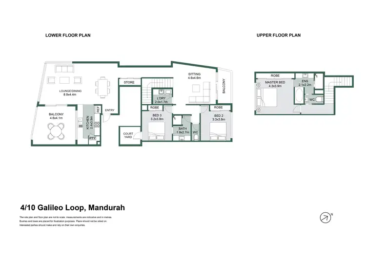 Floorplan of Homely apartment listing, 4/10 Galileo Loop, Mandurah WA 6210
