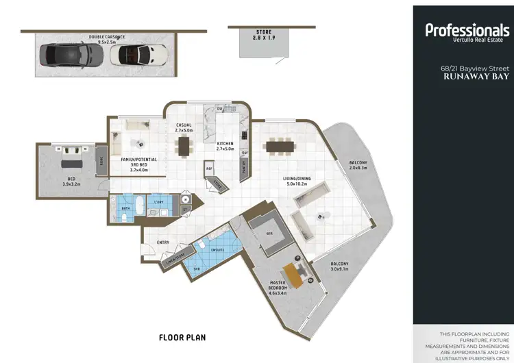 Floorplan of Homely apartment listing, 68/21 Bayview Street, Runaway Bay QLD 4216