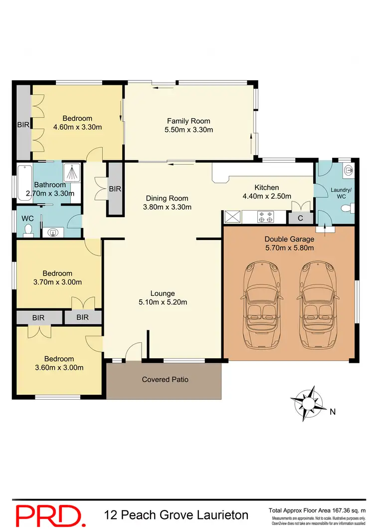Floorplan of Homely house listing, 12 Peach Grove, Laurieton NSW 2443