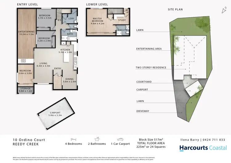 Floorplan of Homely house listing, 10 Ordino Court, Reedy Creek QLD 4227