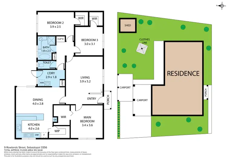 Floorplan of Homely house listing, 9 Rowlands Street, Sebastopol VIC 3356