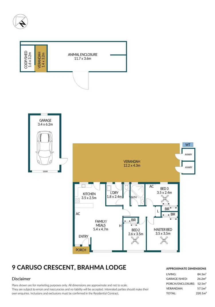 Floorplan of Homely house listing, 9 Caruso Crescent, Brahma Lodge SA 5109