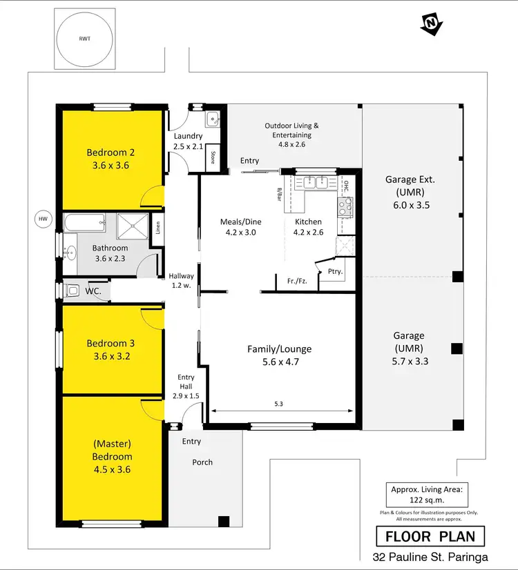 Floorplan of Homely house listing, 32 Pauline Street, Paringa SA 5340