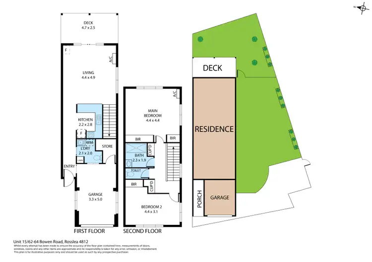 Floorplan of Homely unit listing, 15/62-64 Bowen Road, Rosslea QLD 4812