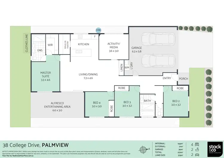 Floorplan of Homely house listing, 38 College Drive, Palmview QLD 4553