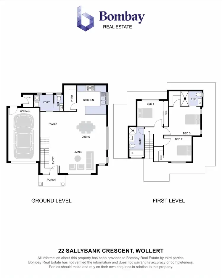 Floorplan of Homely townhouse listing, 22 Sallybank Crescent, Wollert VIC 3750