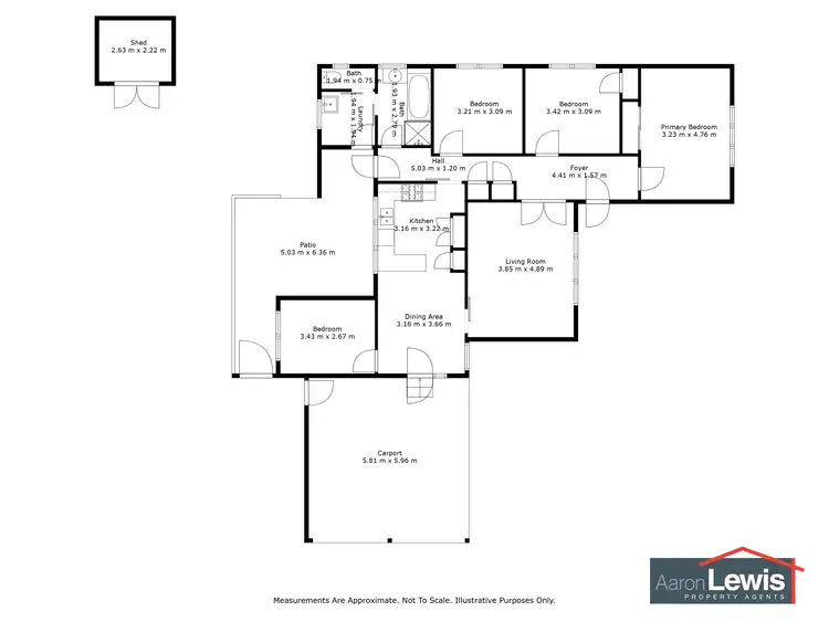 Floorplan of Homely house listing, 51 Alexander Avenue, Horsham VIC 3400