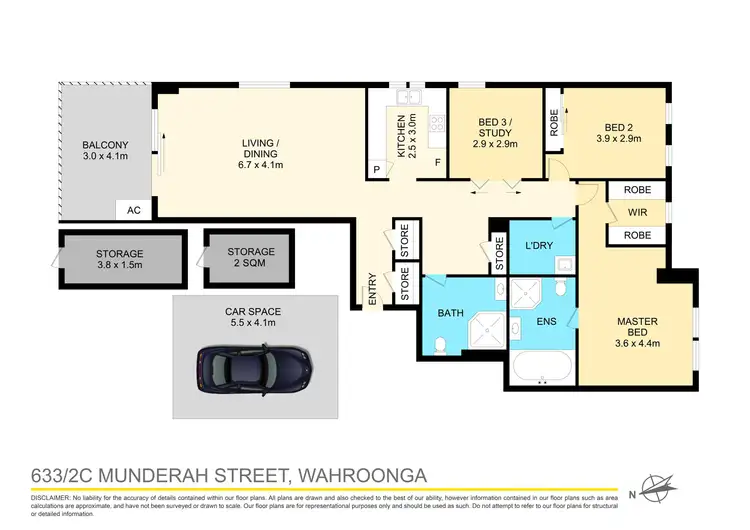 Floorplan of Homely apartment listing, 633/2C Munderah Street, Wahroonga NSW 2076