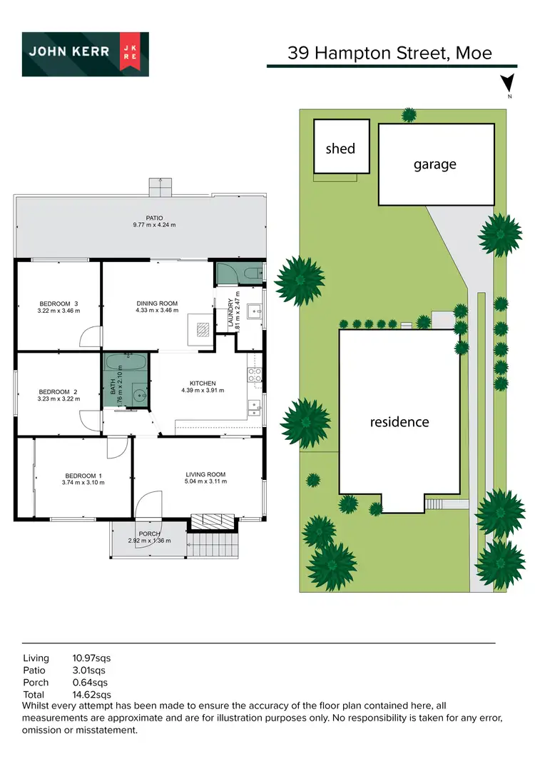 Floorplan of Homely house listing, 39 Hampton Street, Moe VIC 3825