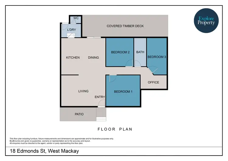 Floorplan of Homely house listing, 18 Edmonds Street, West Mackay QLD 4740