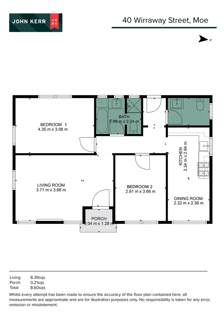Floorplan of Homely house listing, 40 Wirraway Street, Moe VIC 3825