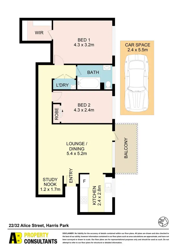 Floorplan of Homely unit listing, 22/32 Alice Street, Harris Park NSW 2150
