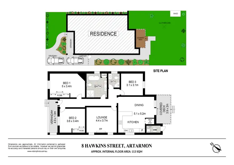 Floorplan of Homely house listing, 8 Hawkins Street, Artarmon NSW 2064