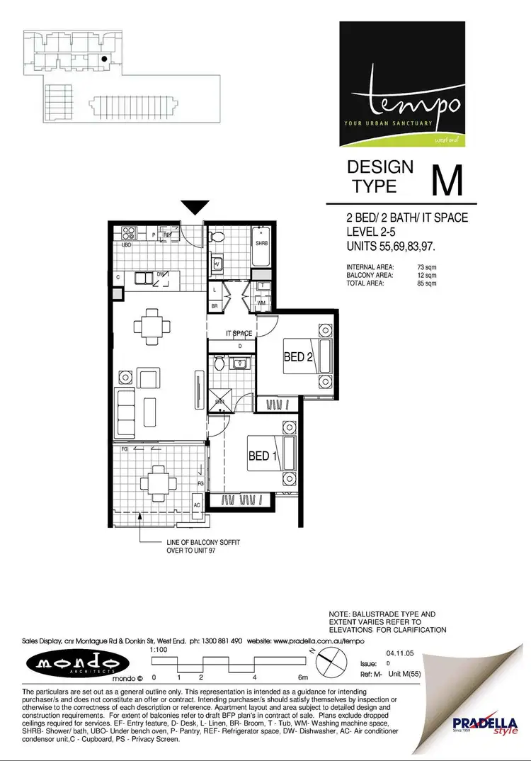 Floorplan of Homely apartment listing, 83/26 Donkin Street, West End QLD 4101
