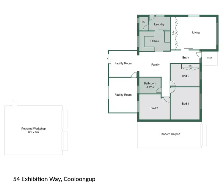 Floorplan of Homely house listing, 54 Exhibition Way, Cooloongup WA 6168