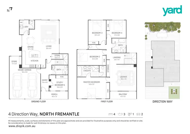 Floorplan of Homely house listing, 4 Direction Way, North Fremantle WA 6159