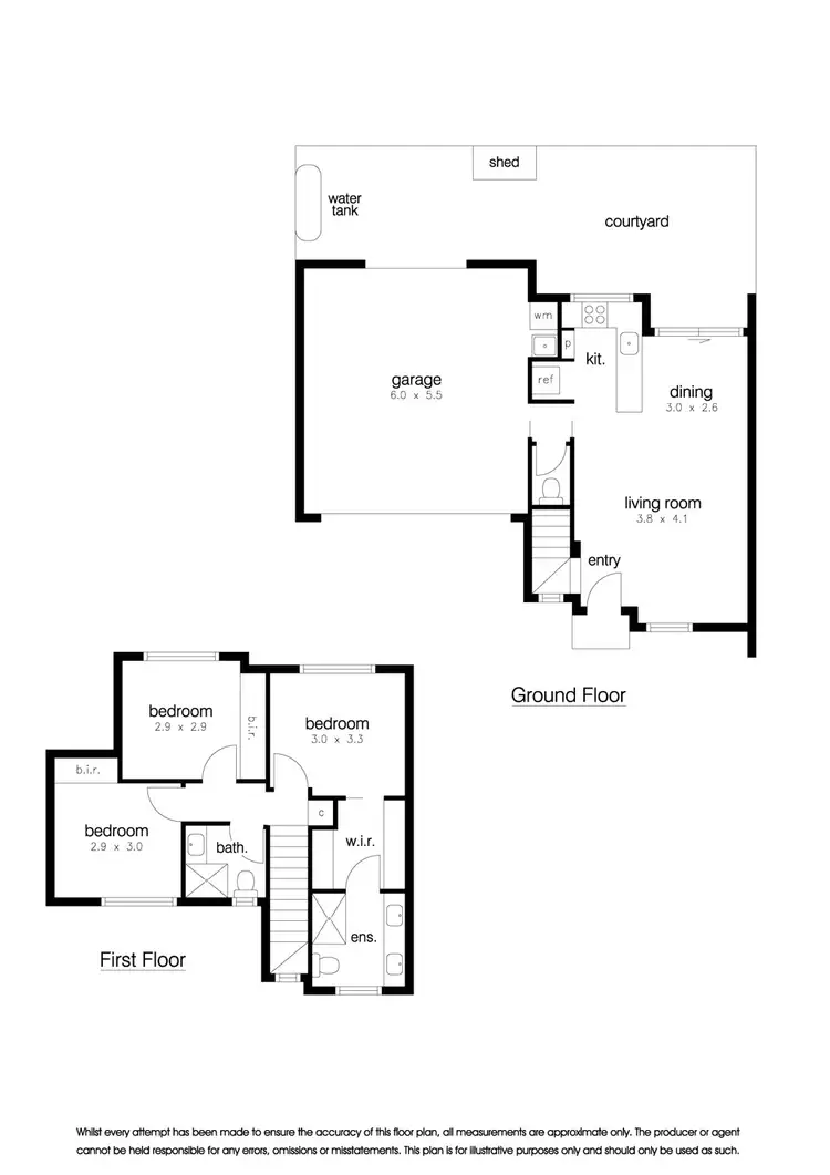 Floorplan of Homely townhouse listing, 2/42 Cropley Crescent, Laverton VIC 3028