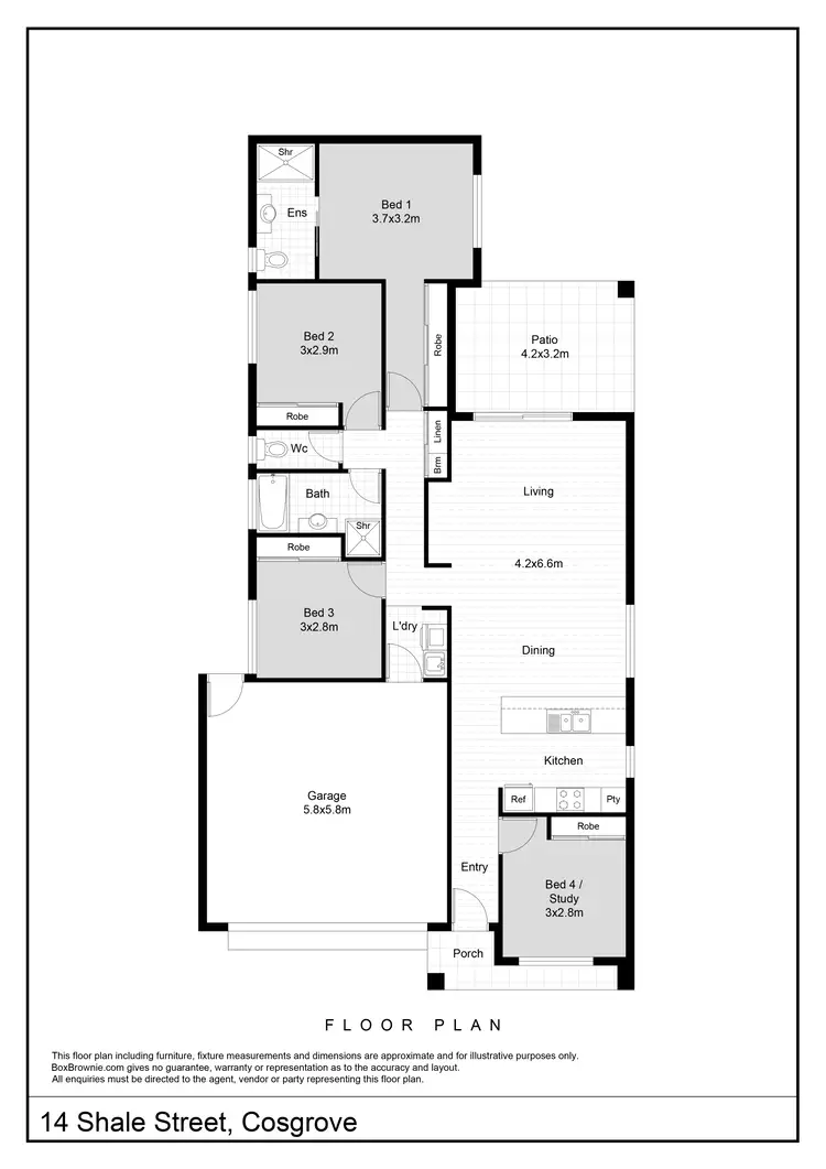 Floorplan of Homely house listing, 14 Shale Circuit, Cosgrove QLD 4818