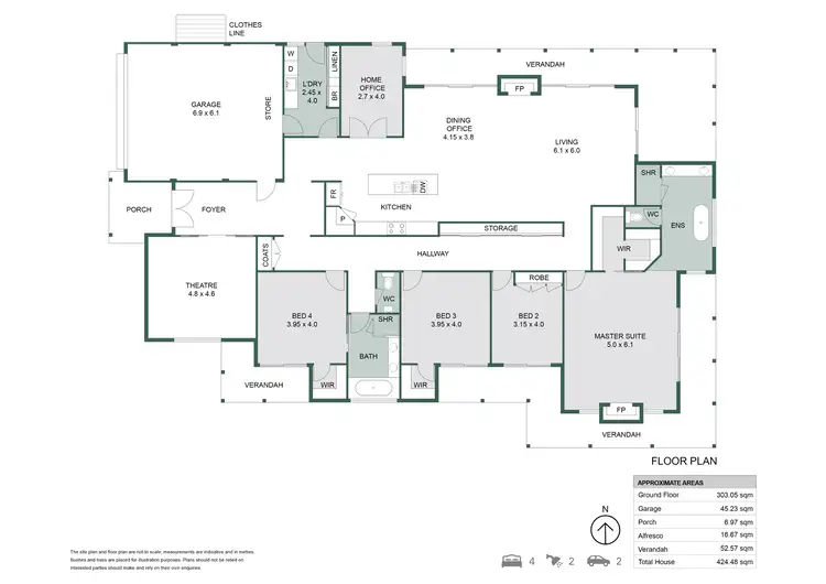 Floorplan of Homely house listing, 48 Ramahan Rise, Lake Clifton WA 6215
