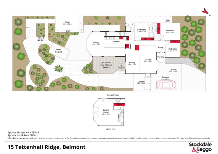 Floorplan of Homely house listing, 15 Tettenhall Ridge, Belmont VIC 3216