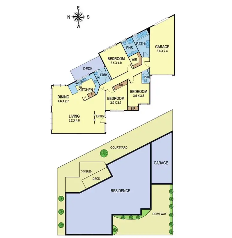 Floorplan of Homely unit listing, 2/4 Durward Avenue, Glen Waverley VIC 3150