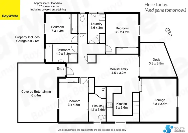 Floorplan of Homely house listing, 3A Crest Crescent, Moruya Heads NSW 2537