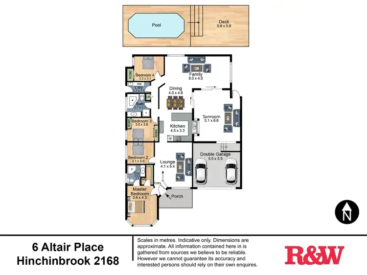 Floorplan of Homely house listing, 6 Altair Place, Hinchinbrook NSW 2168