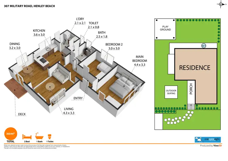 Floorplan of Homely house listing, 307 Military Road, Henley Beach SA 5022