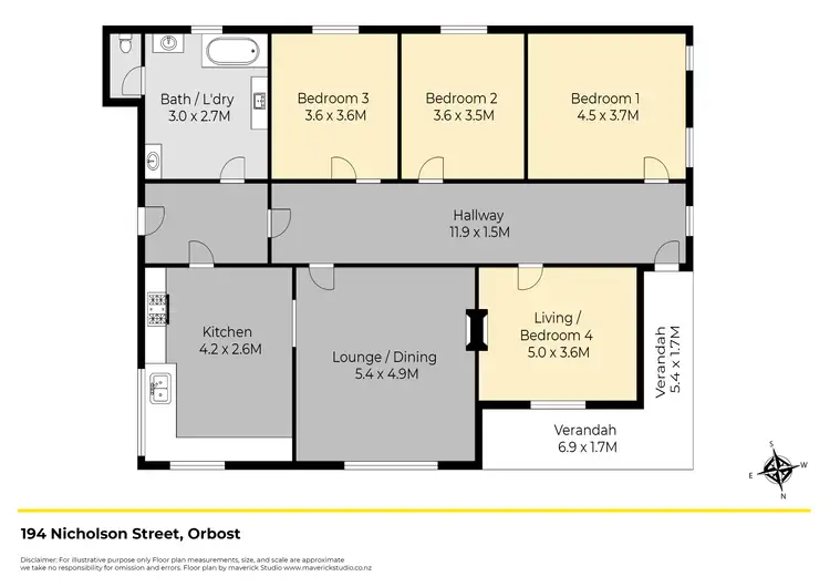 Floorplan of Homely house listing, 194 Nicholson Street, Orbost VIC 3888
