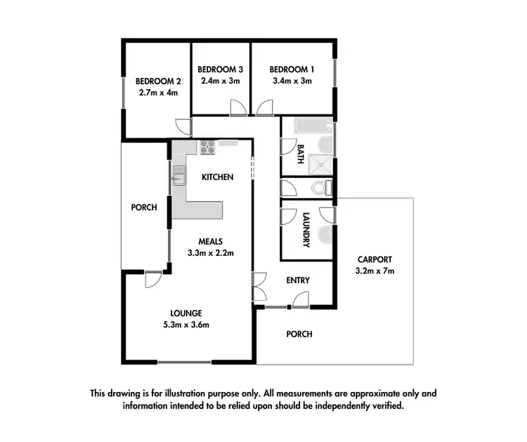 Floorplan of Homely house listing, 18 Marian Street, Bordertown SA 5268