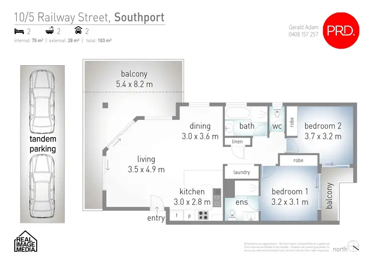Floorplan of Homely unit listing, 10/5 Railway Street, Southport QLD 4215