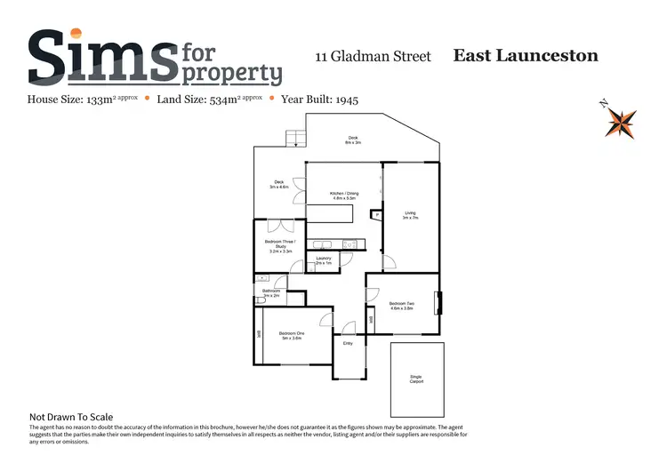 Floorplan of Homely house listing, 11 Gladman Street, East Launceston TAS 7250