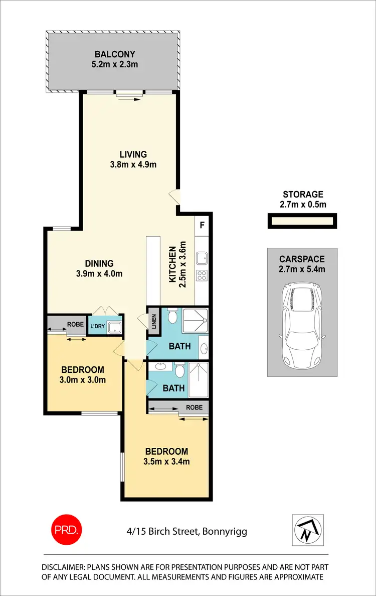 Floorplan of Homely apartment listing, 4/15 Birch St, Bonnyrigg NSW 2177