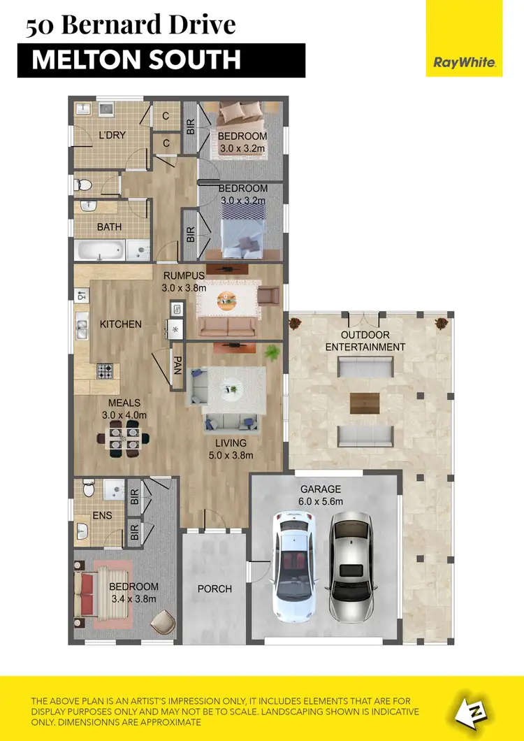 Floorplan of Homely house listing, 50 Bernard Drive, Melton South VIC 3338