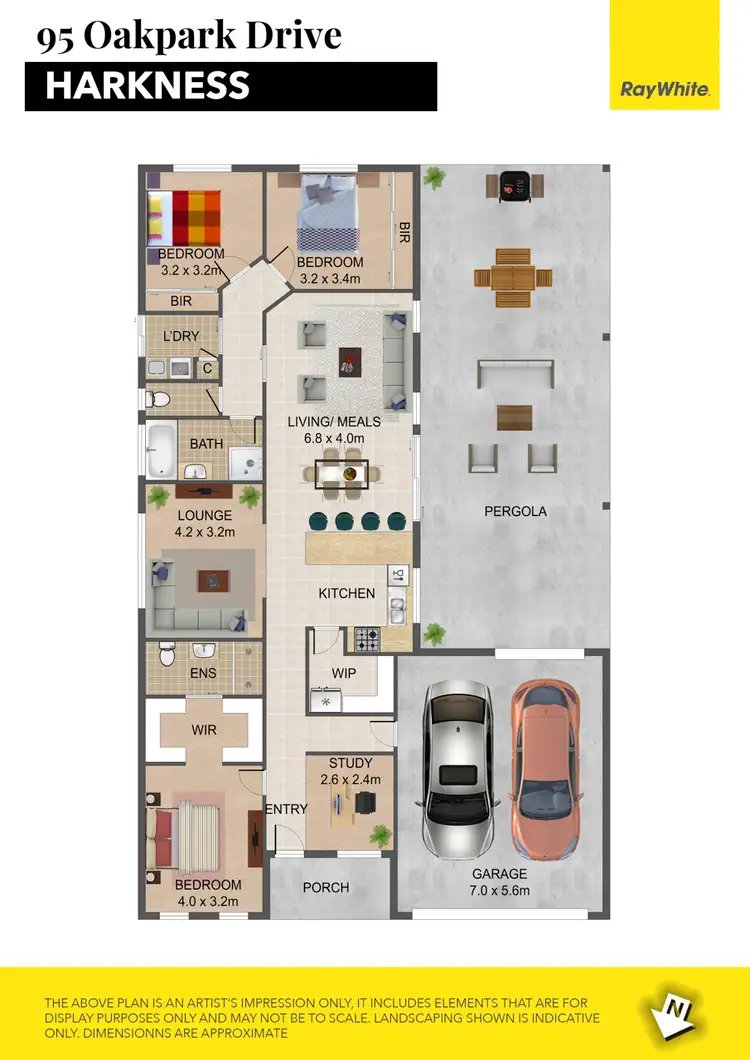 Floorplan of Homely house listing, 95 Oak Park Drive, Harkness VIC 3337