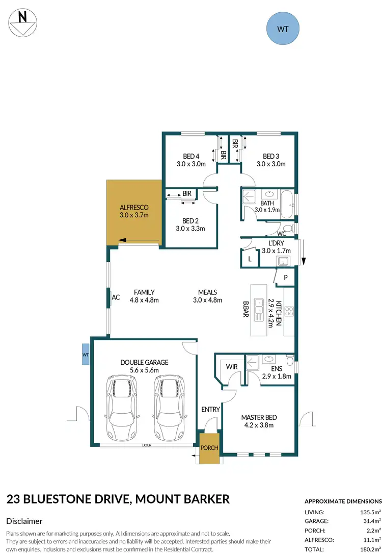 Floorplan of Homely house listing, 23 Bluestone Drive, Mount Barker SA 5251