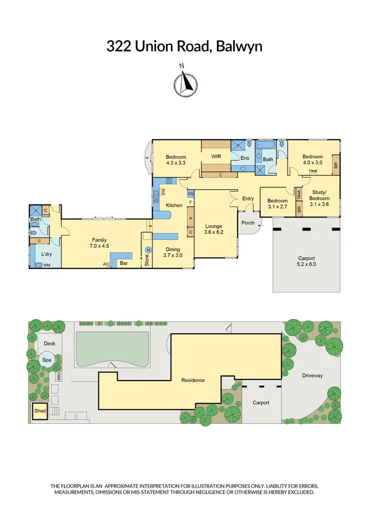 Floorplan of Homely house listing, 322 Union Road, Balwyn VIC 3103
