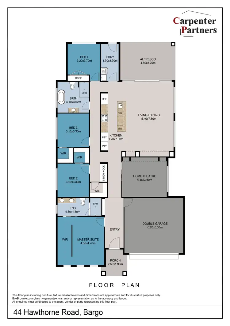 Floorplan of Homely house listing, 44 Hawthorne Road, Bargo NSW 2574
