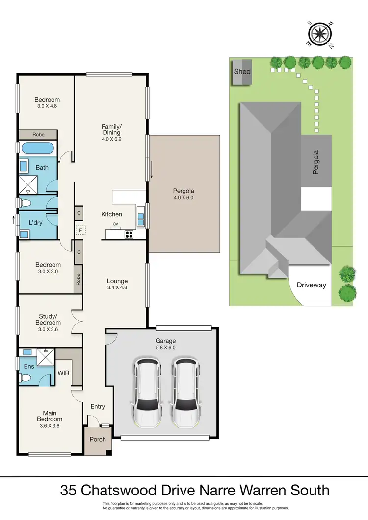 Floorplan of Homely house listing, 35 Chatswood Drive, Narre Warren South VIC 3805