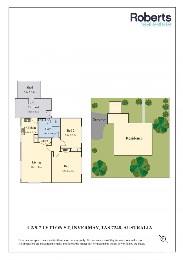 Floorplan of Homely unit listing, 2/5-7 Lytton Street, Invermay TAS 7248