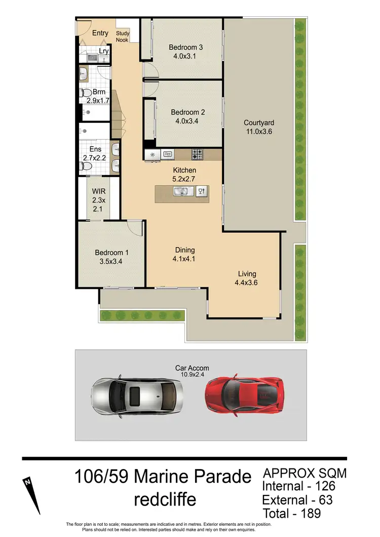 Floorplan of Homely apartment listing, 106/59 Marine Parade, Redcliffe QLD 4020