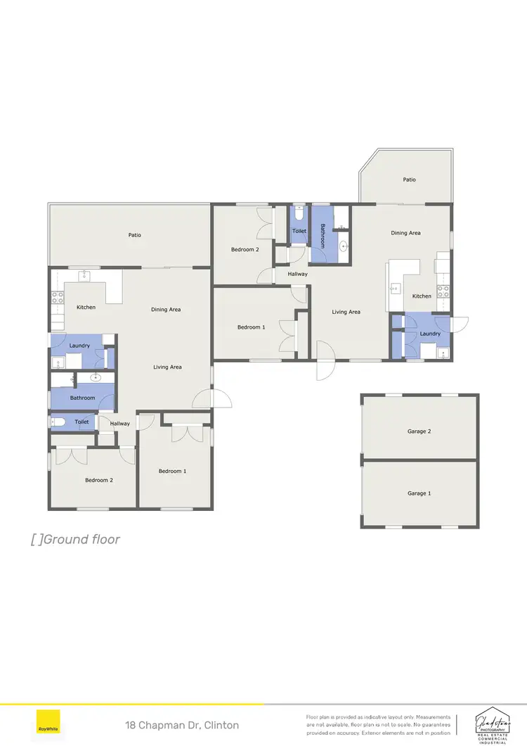 Floorplan of Homely semi-detached listing, 18 Chapman Drive, Clinton QLD 4680