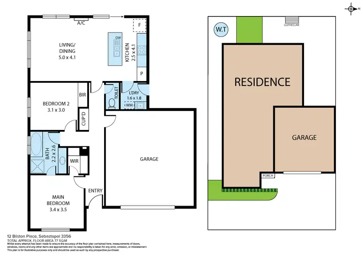 Floorplan of Homely house listing, 12 Bilston Place, Sebastopol VIC 3356