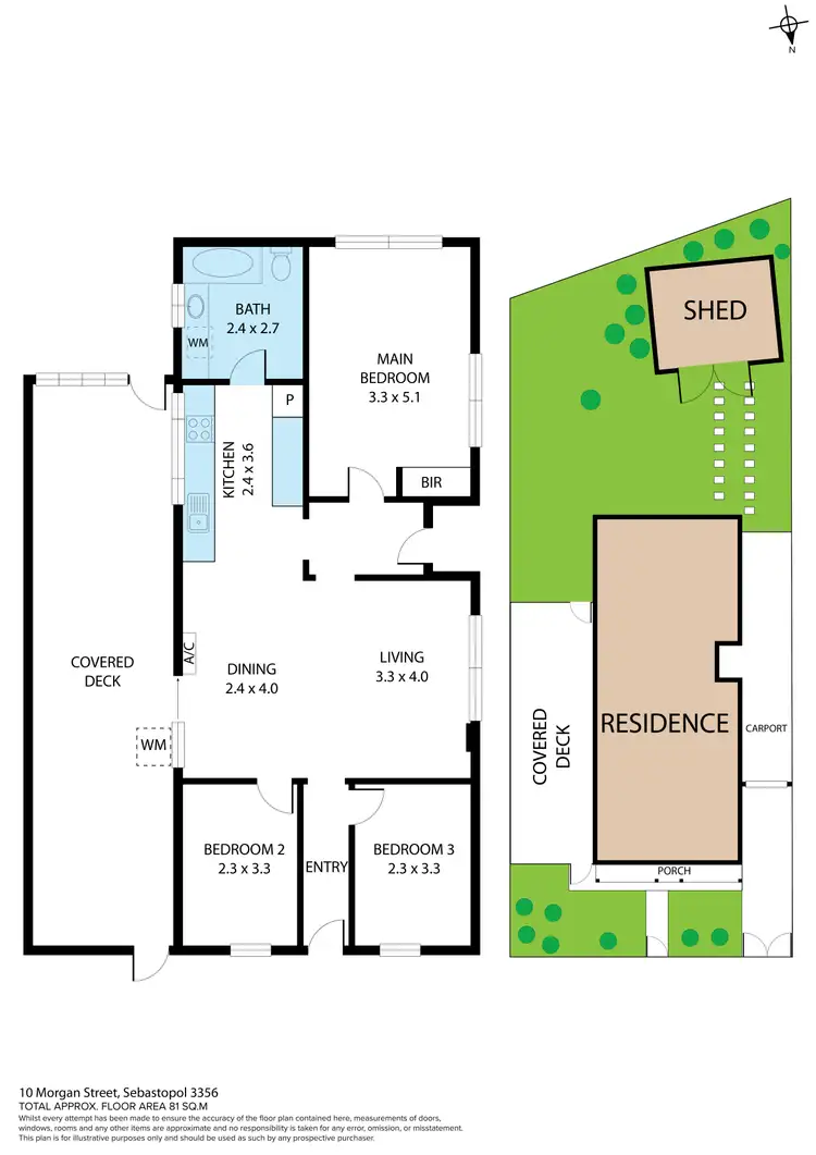 Floorplan of Homely house listing, 10 Morgan Street, Sebastopol VIC 3356